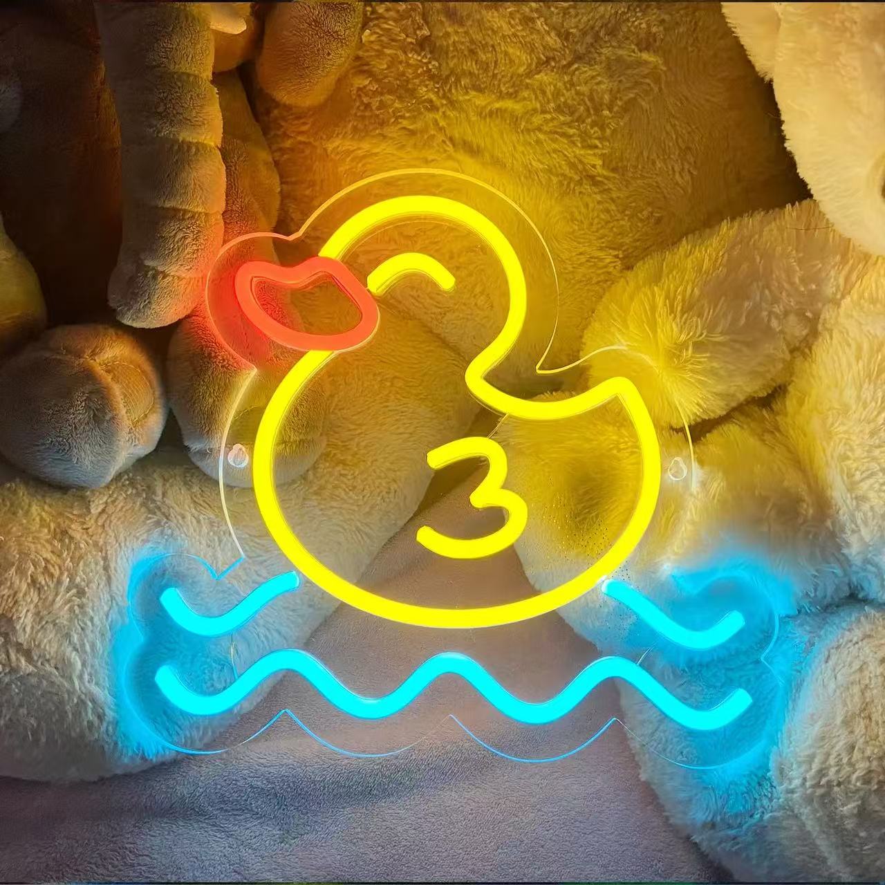 Yellow Bath Duck Neon Sign